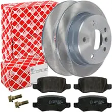 FEBI BREMSSCHEIBEN Ø258mm+ BELÄGE HINTEN für MERCEDES A-KLASSE W168 + VANEO W414 Top-Angebot