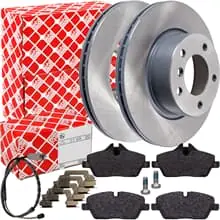 Bestpreis FEBI BREMSSCHEIBEN Ø284mm+BELÄGE VA passend für BMW 1er E81 E87 116 118 AB 03.10
