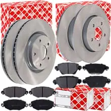 Garantierte Lieferung FEBI BREMSSCHEIBEN + BELÄGE VORNE+HINTEN für FORD MONDEO III MK3 bis 8/2004