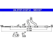 ATE HANDBREMSSEIL 1885mm passend für HYUNDAI I30 24.3727-3127.2 Sichere Zahlung