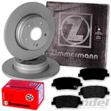 Schneller Versand ZIMMERMANN BREMSSCHEIBEN 302mm + BELÄGE HINTEN passend für HYUNDAI SANTA FE 2 CM