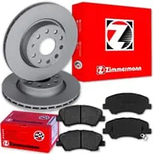 Garantierte Lieferung ZIMMERMANN BREMSSCHEIBEN 256mm + BELÄGE VORNE passend für KIA RIO 3 UB III