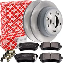 Billig FEBI BREMSSCHEIBEN 262mm + BELÄGE HINTEN passend für HYUNDAI i30 FD Limo Kombi