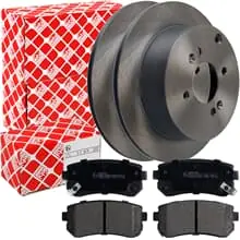 Heißes Angebot FEBI BREMSSCHEIBEN 262mm+ BELÄGE HINTEN passend für KIA RIO 2 HYUNDAI i20 ACCENT