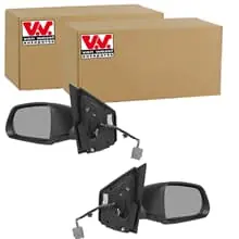 2x VAN WEZEL AUßENSPIEGEL SCHWARZ LINKS+RECHTS passend für VW POLO ASPHÄRISCH Aktuell