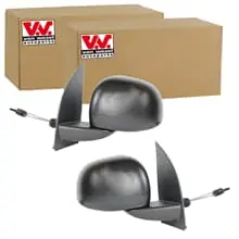 Heißes Angebot 2x VAN WEZEL AUßENSPIEGEL SCHWARZ LINKS+RECHTS passend für FIAT PANDA FÜR