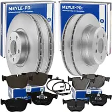 Neue Ware MEYLE PD BREMSSCHEIBEN+BELÄGE VORNE+HINTEN passend für BMW X5 E70 X6 E71