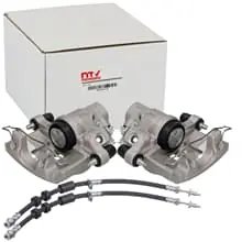 2x NTY BREMSSATTEL + 2x BREMSSCHLAUCH HINTEN passend für FORD C-MAX II FOCUS III Wochenendangebot