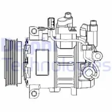 DELPHI KLIMAKOMPRESSOR 6SEU14 passend für AUDI A4 A5 A6 Q5 CS20474 Zertifiziert