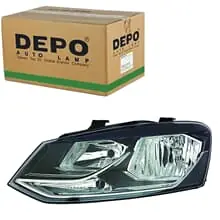 DEPO H7/H7 W5W WY21W SCHEINWERFER LINKS SCHWARZ PASSEND FÜR VW POLO Saisonangebot