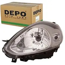 Finale Aktion DEPO H4 PY21W W5W SCHEINWERFER LINKS CHROM MIT ABBLENDLICHT MIT