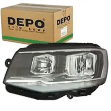 DEPO H4 P21W PY21W W5W SCHEINWERFER RECHTS SCHWARZ PASSEND FÜR VW MULTIVAN Versand Am Gleichen Tag