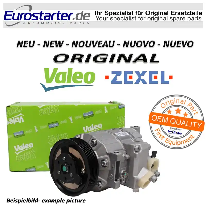 Solange Der Vorrat Reicht Klimakompressor 926006775R Neu Original VALEO für Renault-Nissan