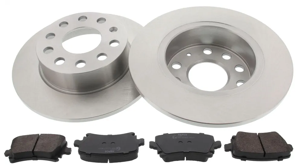 Zertifiziert Bremsensatz, Scheibenbremse, Hinterachse, Satz, AUDI, SEAT, SKODA, VW