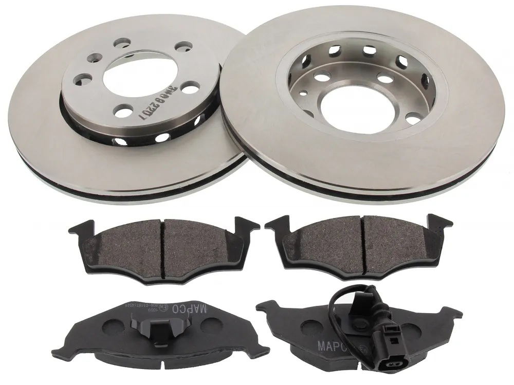 Markenprodukt Bremsensatz, Scheibenbremse, Vorderachse, Satz, SKODA, VW