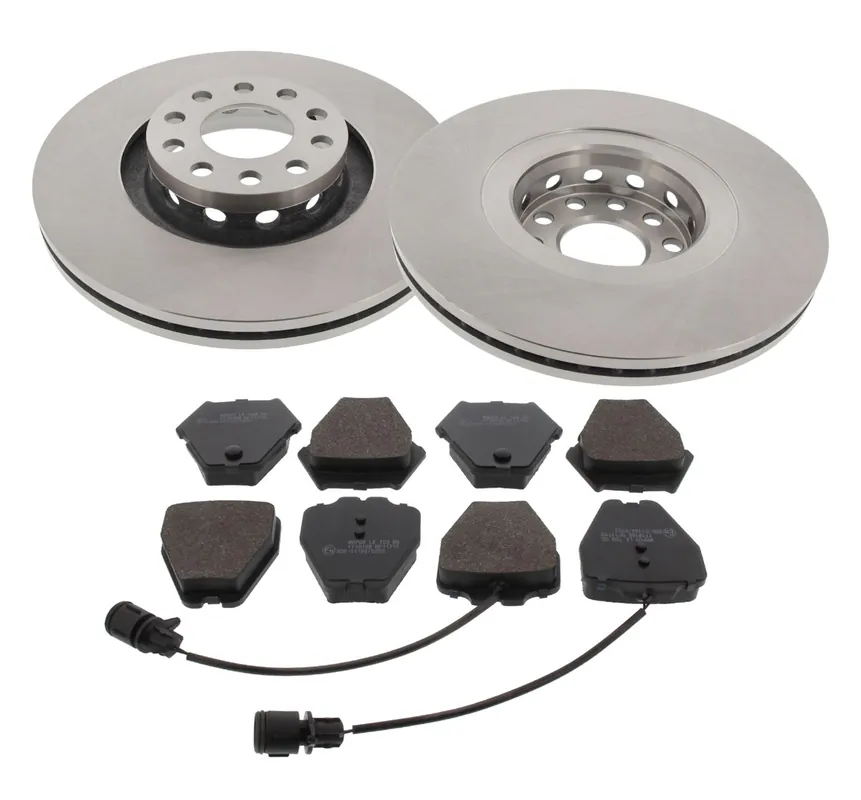 Sichere Zahlung Bremsensatz, Scheibenbremse, VA, Audi A8 (4D), Pr-Nr. 1LX, Ø 323 mm