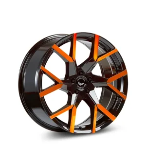 Neu Barracuda Tzunamee Evo Alufelge 9x20 ET40 5x108 Black gloss Flashorange