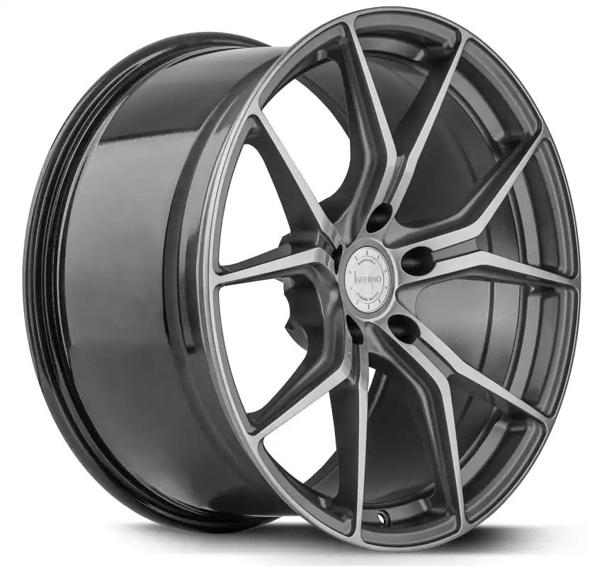 Barracuda Inferno Alufelge 10x20 ET40 5x112 Higloss-Gunmetal-polished Sonderaktion