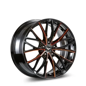 Barracuda Project 3.0 T8 Alufelge 8,5x18 ET33 5x112 Black gloss Flashorange Ausverkauf