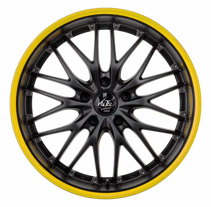 Meistverkauft Barracuda Voltec T6 Alufelge 8x17 ET30 5x112 Mattblack Puresports Color Trim gelb
