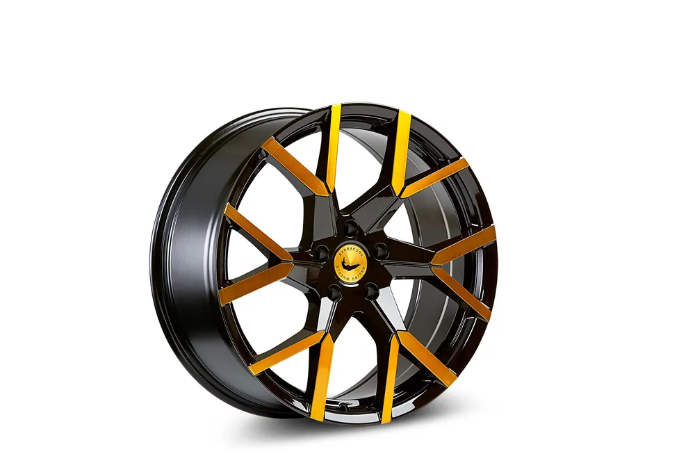 Markenware Barracuda Tzunamee Evo Alufelge 8,5x19 ET38 5x112 Black gloss Flashgold