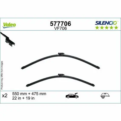 Neue Kollektion Valeo SILENCIO FLAT BLADE SET