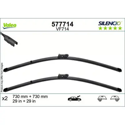 Expressversand Valeo SILENCIO FLAT BLADE SET